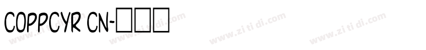 Coppcyr Cn字体转换